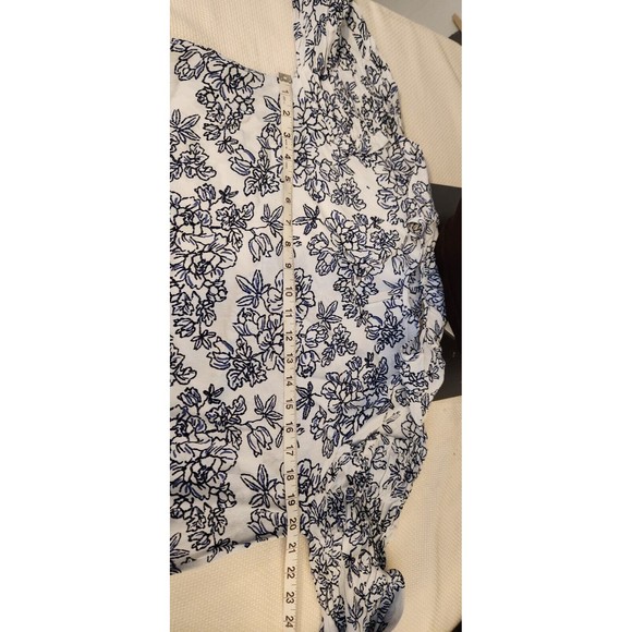 Downeast Floral Boho Womens Blouse Top Sz XS Ruffle Bell Sleeves NWT Viscose‎ - Picture 6 of 12